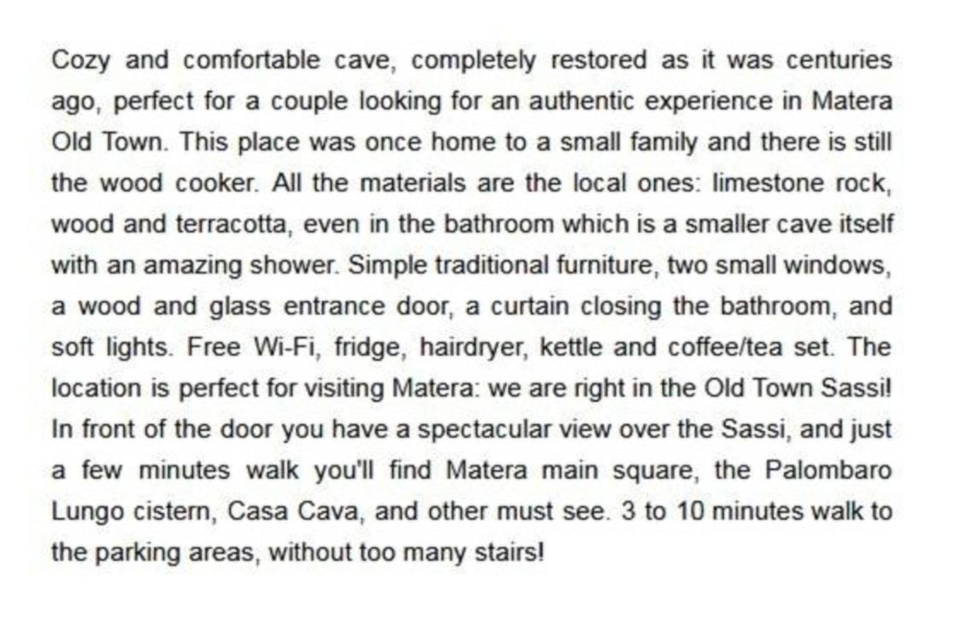 Cave Rooms Sassi Matera Bilik gambar